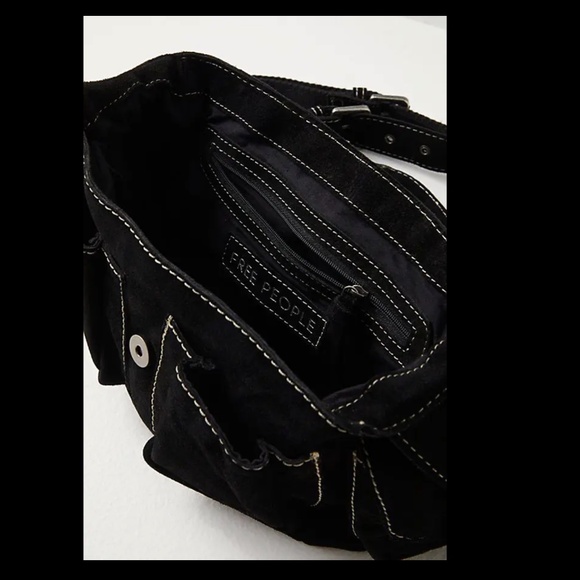 Free People Wylie Suede Saddle Bag  *NWT* - Picture 4 of 9